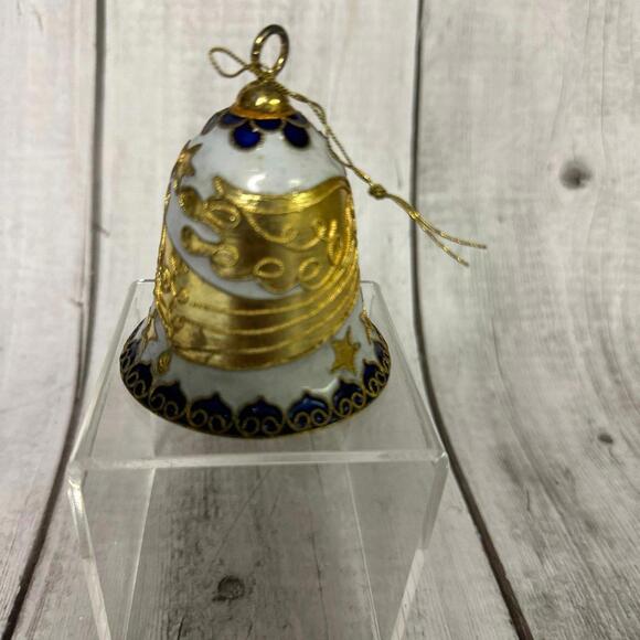 Cloisonne Bell Angel Ornament - Picture 3 of 3